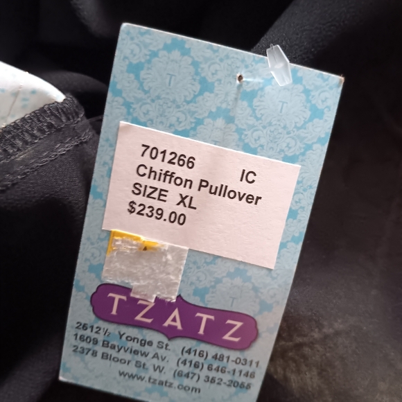 NWT IC By CONNIE K Chiffon Pullover Tunic XL - Picture 5 of 5